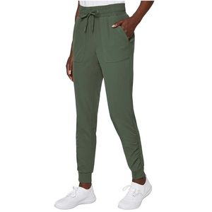 MONDETTA NWT High Rise Side Cinched Joggers Olive‎ Green Size Med